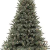 Triumph Tree künstlicher Weihnachtsbaum Romagne mit Beleuchtung D 140 H 215 cm blaugrün