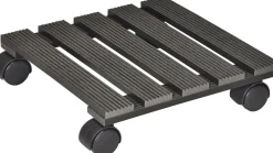Trolley Pflanzenroller WPC 29 x 29 x 8,3 cm anthrazit