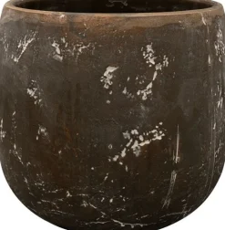 TS Blumentopf Amber D 15 cm H 15 cm schwarz / braun