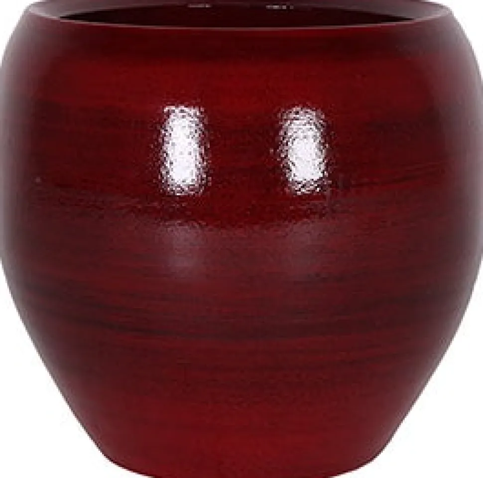 TS Blumentopf Cresta D 28 cm H 25 rot