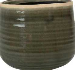 TS Blumentopf Iris grün D 14 H 12 cm