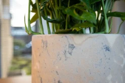 TS Blumentopf Linn creme D 17 H 17 cm