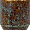TS Blumentopf Noud braun / mint D 11 H 12 cm
