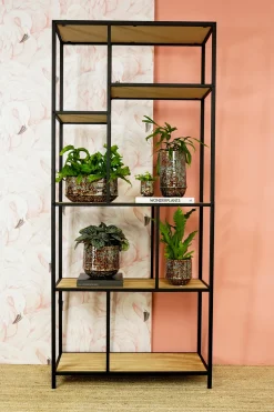 TS Blumentopf Noud braun / mint D 11 H 12 cm