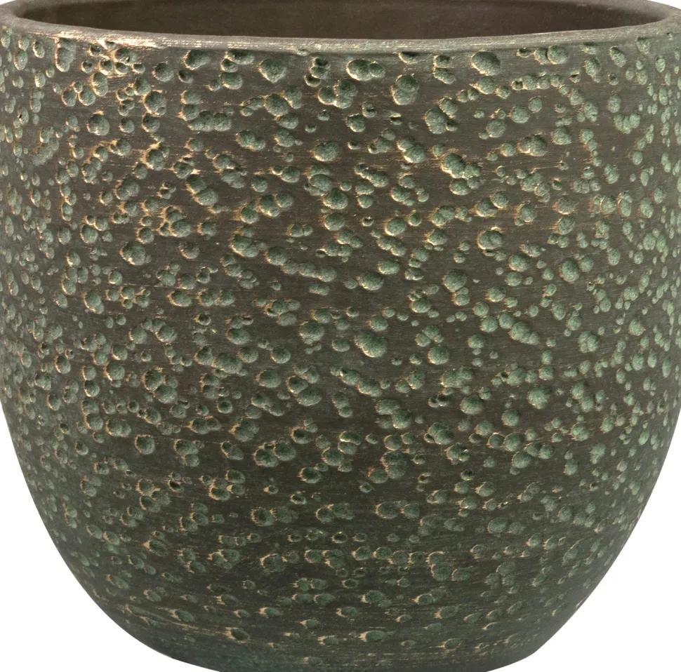 TS Blumentopf Rinca grün D 17 H 15 cm