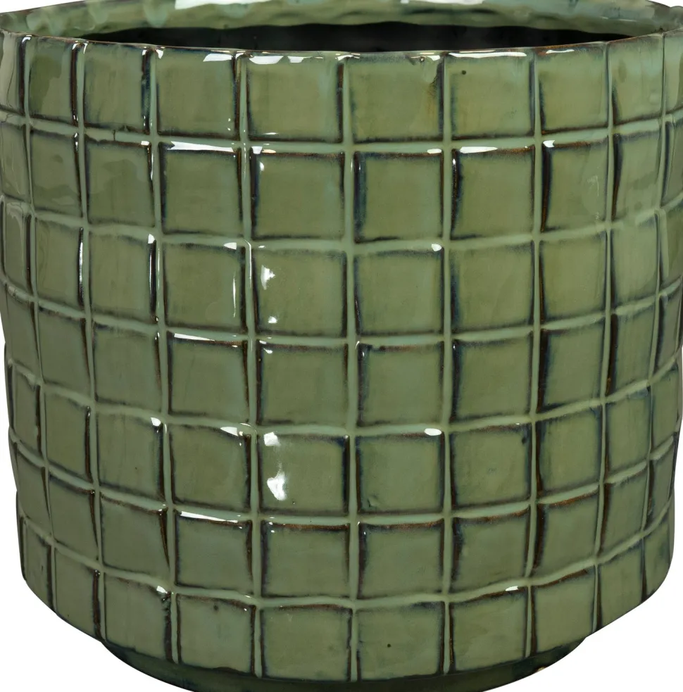 TS Blumentopf Stian grün D 25 H 22 cm