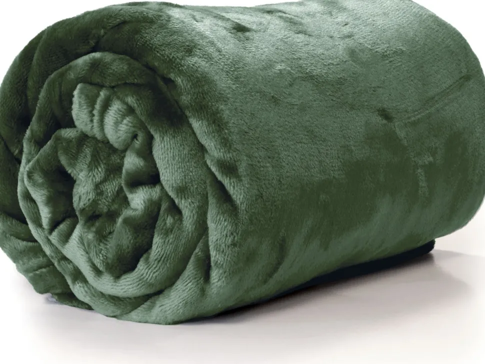 Unique Living Decke Enzo grün 130 x 180 x 1 cm