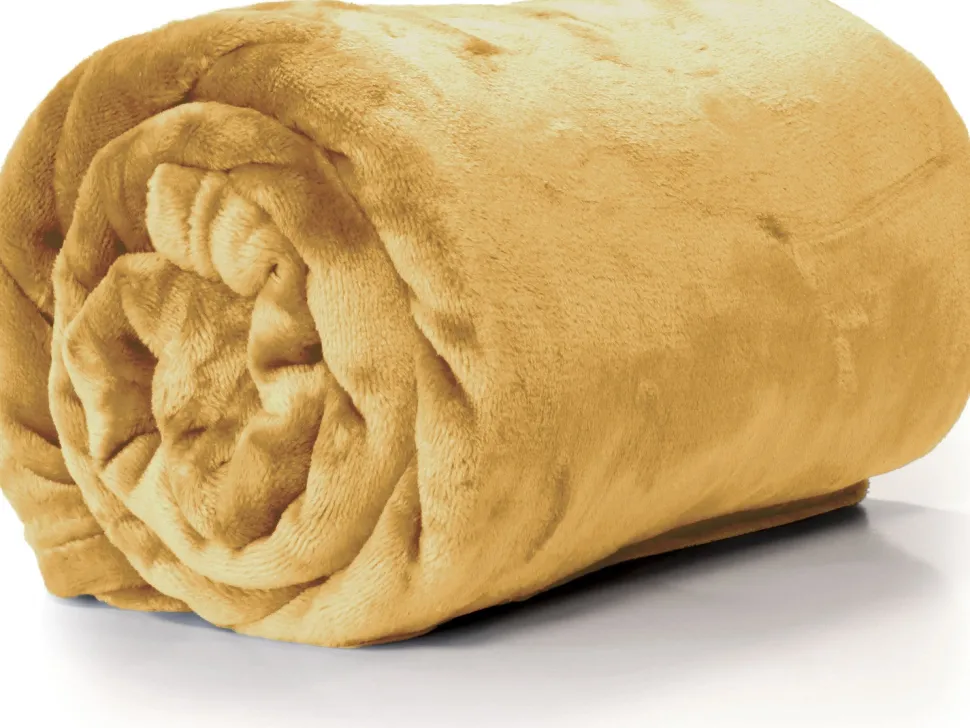 Unique Living Decke Enzo hellbeige 130 x 180 x 1 cm