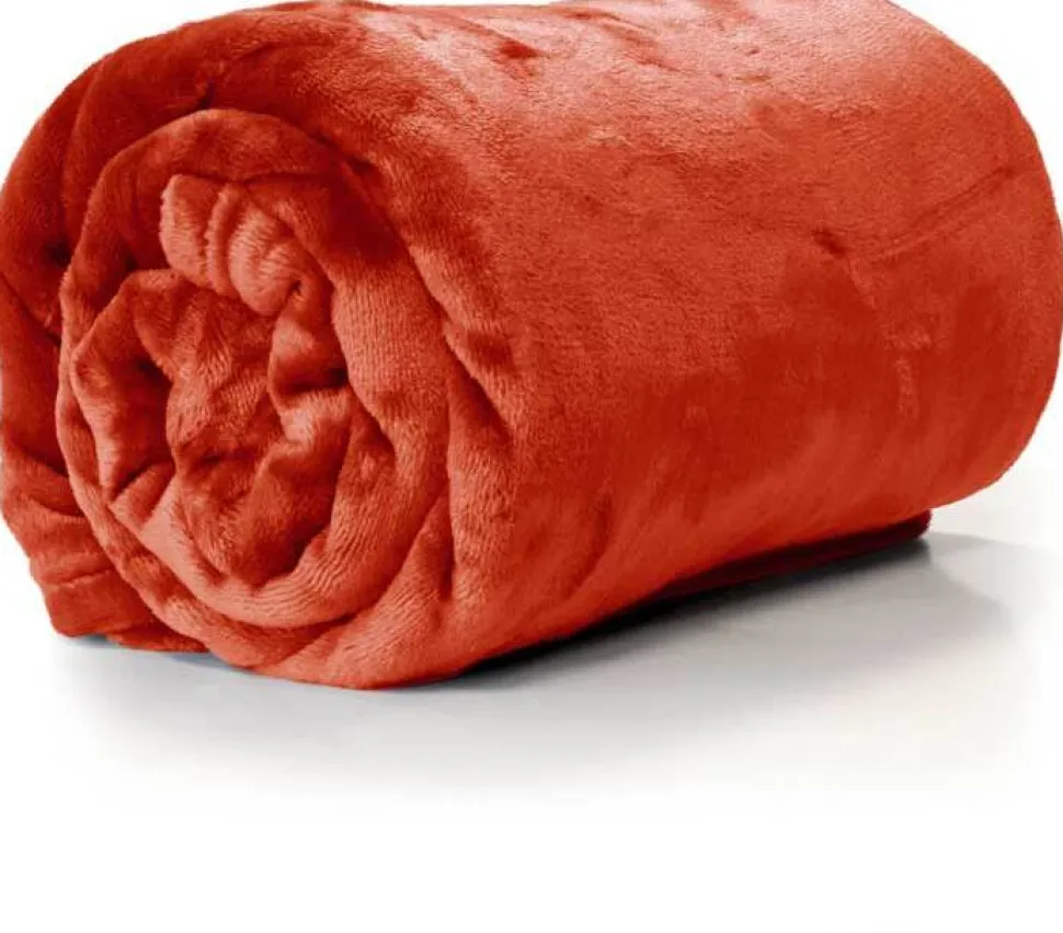 Unique Living Decke Enzo rot 130 x 180 cm