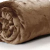 Unique Living Decke Enzo hellbraun 180 x 130 cm