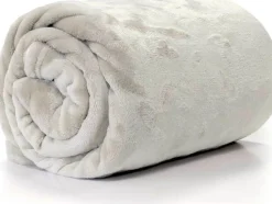 Unique Living Decke Enzo hellgrau 130 x 180 cm