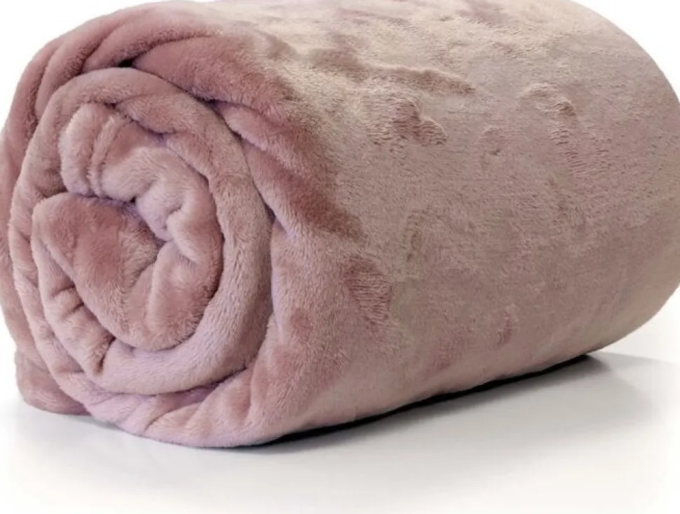 Unique Living Decke Enzo rosa 130 x 180 cm