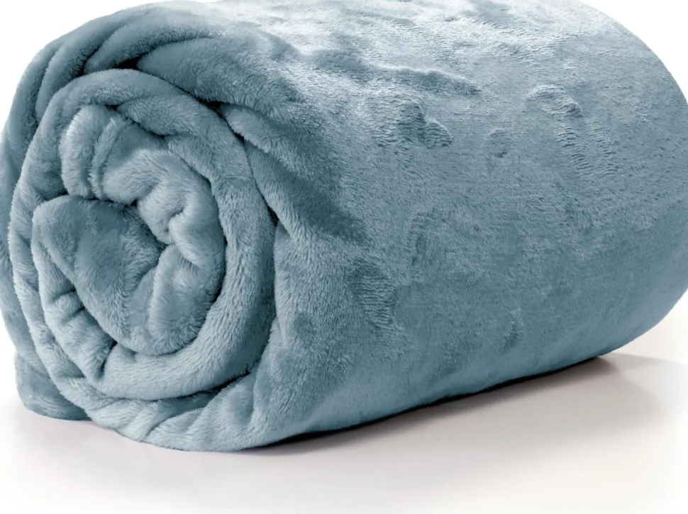 Unique Living Decke Enzo blau 130 x 180 cm