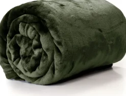 Unique Living Decke Enzo dunkelgrün 130 x 180 cm