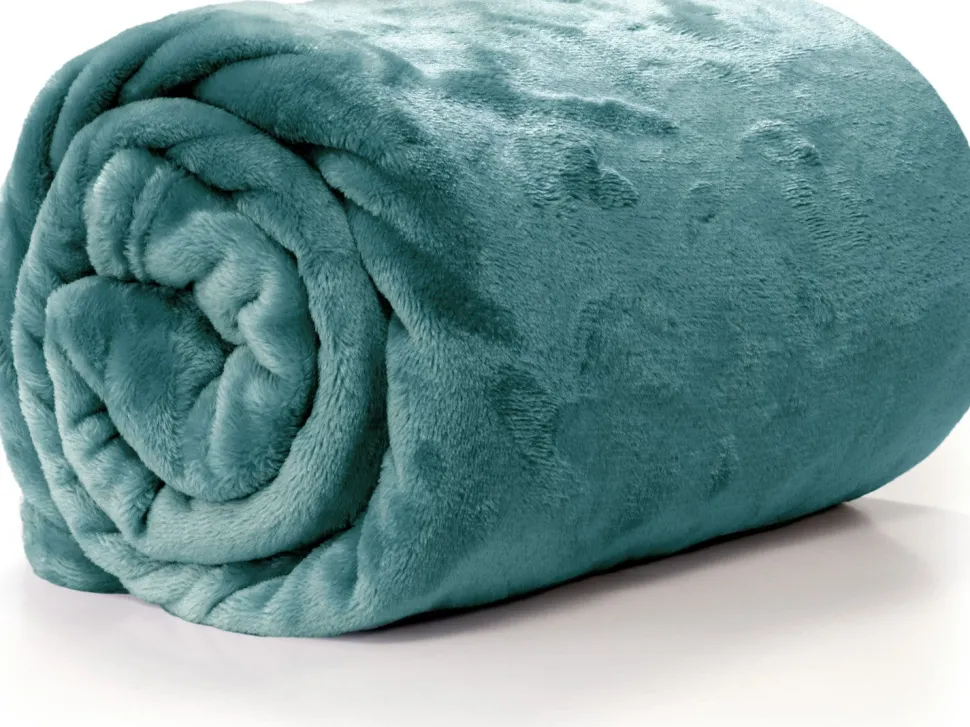 Unique Living Decke Enzo blau 130 x 180 cm