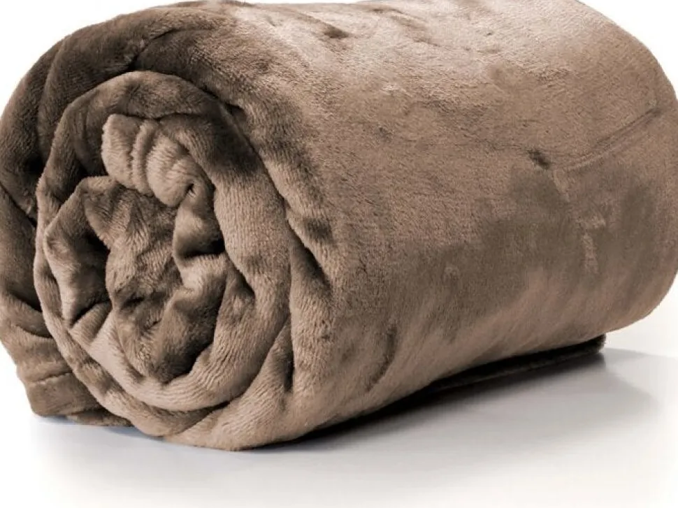 Unique Living Decke Enzo taupe 130 x 180 cm