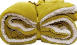 Unique Living Decke Lars hellgrün 150 x 150 cm