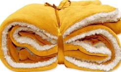 Unique Living Decke Lars gelb 150 x 200 cm