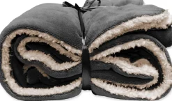 Unique Living Decke Lars dunkelgrau 150 x 200 cm