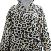 Unique Living Deckenpulli mit Kapuze Leo Animalprint onesize