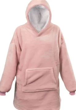 Unique Living Deckenpulli mit Kapuze rosa onesize