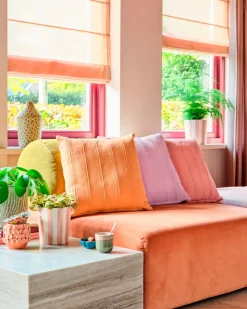 Unique Living Dekokissen Nayla lila 45 x 45 cm