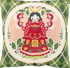 Unique Living Dekokissen Viro grün 45 x 45 x 10 cm