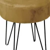 Unique Living Hocker Davy beige D 40 H 35 cm