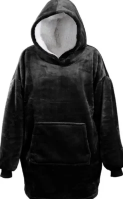 Unique Living Hoodie Deckenpulli mit Kapuze schwarz onesize
