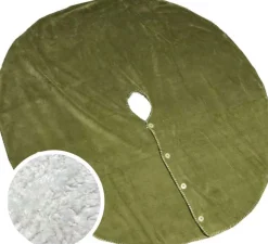 Unique living Weihnachtsbaumdecke Coby grün D 110 cm