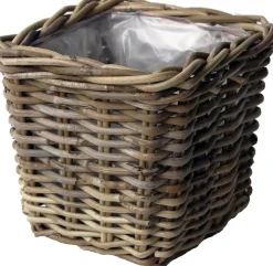 Van der Leeden Pflanzkorb quadratisch 27 x 27 x 25 cm