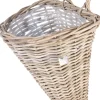 Van der Leeden Wand-Pflanzkorb Rattan 25 x 22 x 32 cm