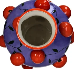 Vase Fruity Fiesta Tomate blau / rot D 25,5 H 30 cm