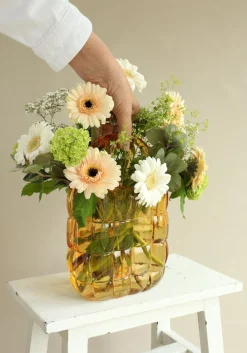 Vase Marais gelb 19 x 11 x 28 cm