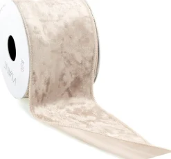 Vivant Weihnachtsband Velvet Satin beige 300 x 7 cm
