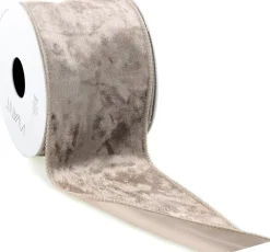 Vivant Weihnachtsband Velvet taupe 300 x 7 cm