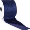 Vivant Weihnachtsband Velvet blau 300 x 7 cm