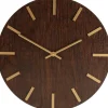 Wanduhr naturell / gold D 41,5 H 5,5 cm