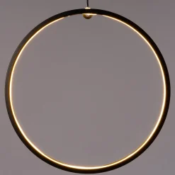 Weihnachtsanhänger rund mit 136 LEDs warmweiß D 36 cm