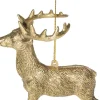 Weihnachtsbaumschmuck Rentier gold 13 x 11 x 6 cm