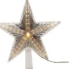Weihnachtsbaumspitze Stern mit LED-Beleuchtung H 22 cm