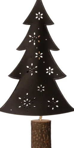 Weihnachtsdeko Baum mit 10 LEDs warmweiß H 31 cm