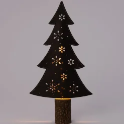 Weihnachtsdeko Baum mit 10 LEDs warmweiß H 31 cm