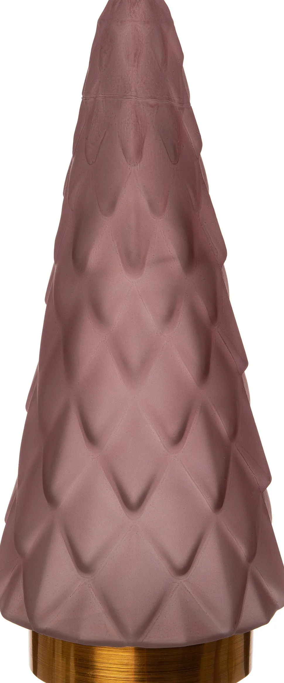 Weihnachtsdeko Baum rosa mit 10 LEDs warmweiß D 10,5 H 24,5 cm