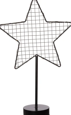 Weihnachtsdeko Stern mit Gitter 20 LEDs warmweiß 7 x 25 x 40 cm