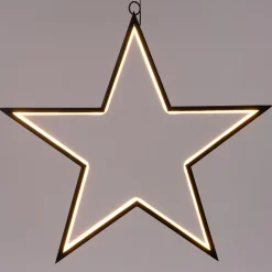 Weihnachtsdeko Stern mit 228 LEDs warmweiß 56 x 53 x 2 cm