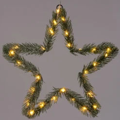 Weihnachtsdeko Stern mit 30 LEDs warmweiß D 40 cm