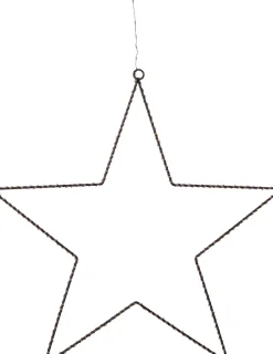 Weihnachtsdeko Stern schwarz mit 300 LEDs warmweiß D 56 cm