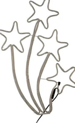 Weihnachtsdeko Sterne mit 216 LEDs warmweiß H 49 cm