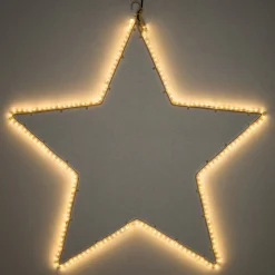 Weihnachtsstern beleuchtet mit 180 LEDs warmweiß D 55 cm
